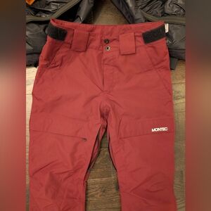 Montec Dune Women's Ski/Snowboard Pants - Small (burgundy)